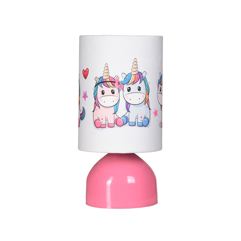 آباژور رومیزی کودک مدل تک شاخ طرح یونیکورن