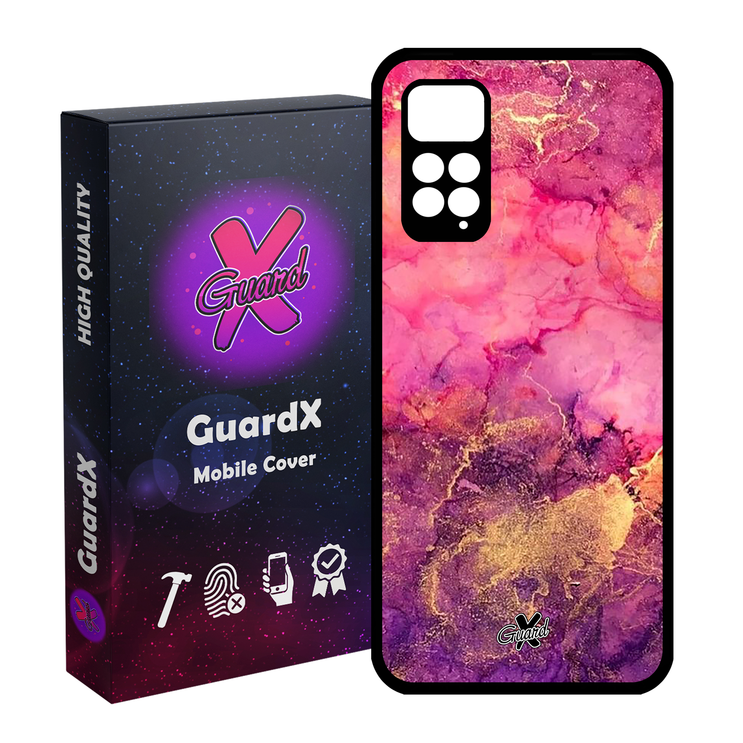 کاور گارد ایکس طرح ماربل مدل Glass10283 مناسب برای گوشی موبایل شیائومی Redmi Note 11 Pro 4G/5G