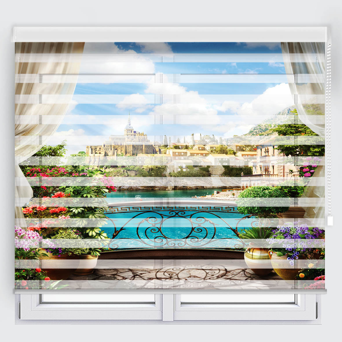 پرده زبرا مدل TD-57 سایز 160x180 سانتی متر