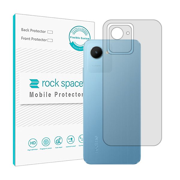 گلس محافظ پشت گوشی ریلمی C30s مدل نانو هیدروژل شفاف برند راک اسپیس کد S