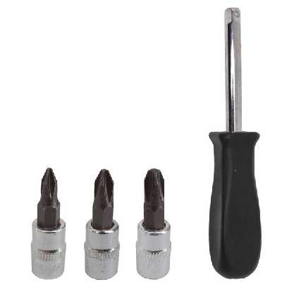 مجموعه 4 عددی پیچ گوشتی و سری پیچ گوشتی مدل DR-3003 سایز 1.4 میلی متر