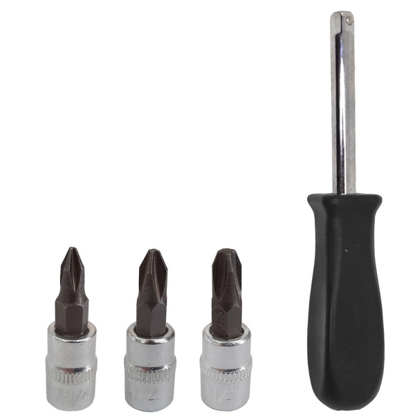 مجموعه 4 عددی پیچ گوشتی و سری پیچ گوشتی مدل DR-3003 سایز 1.4 میلی متر