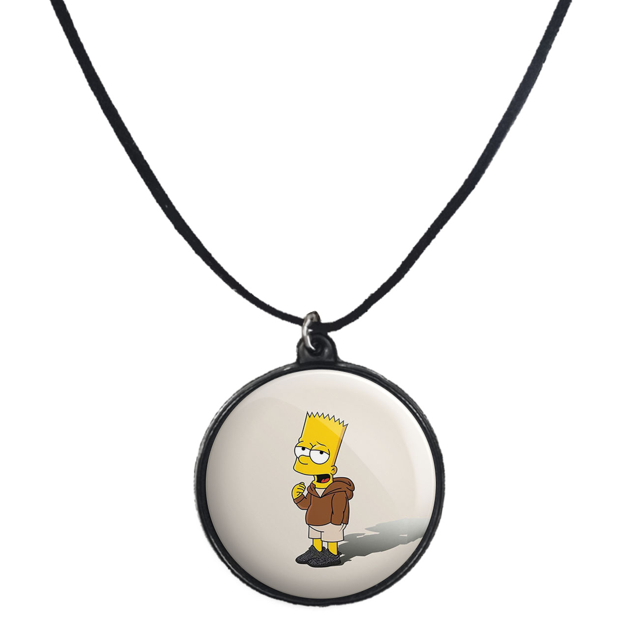 گردنبند پرمانه طرح سیمپسون ها کد pmb.21232 مدل دو طرفه