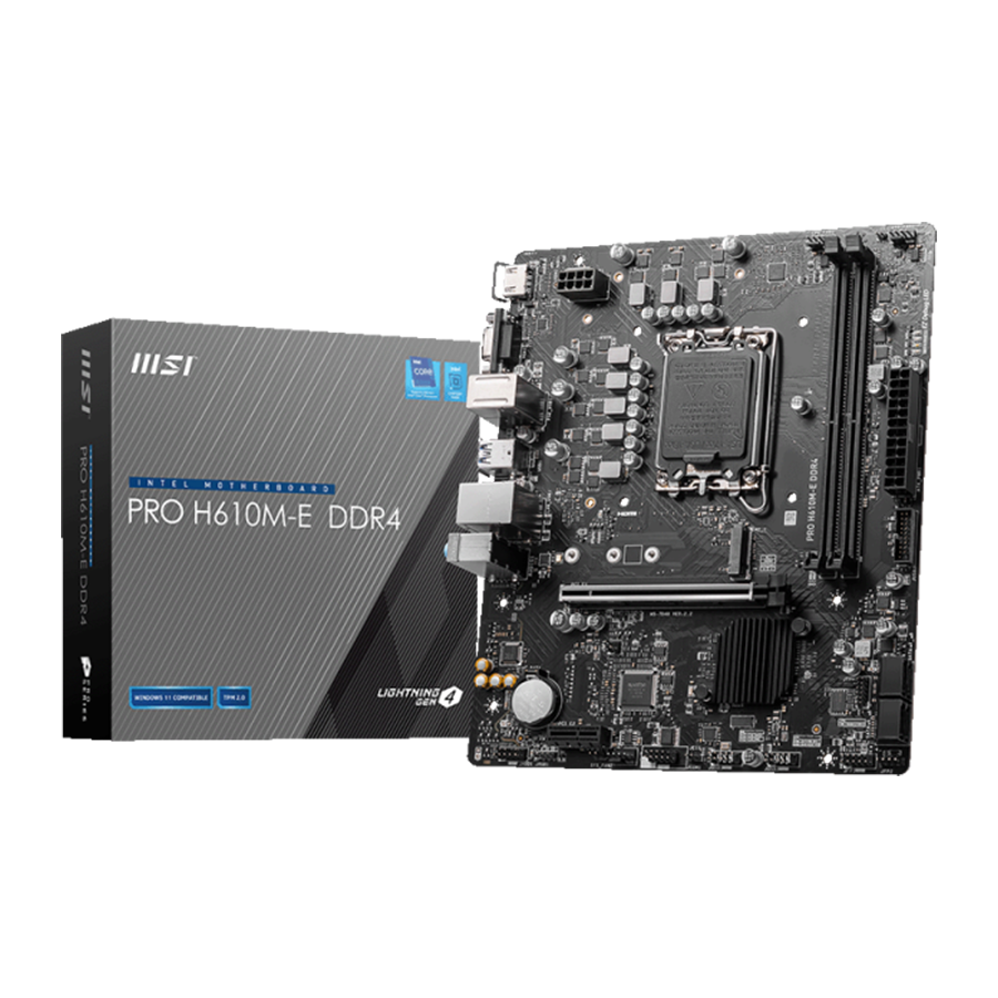 مادربرد ام اس آی مدل PRO H610M-E DDR4