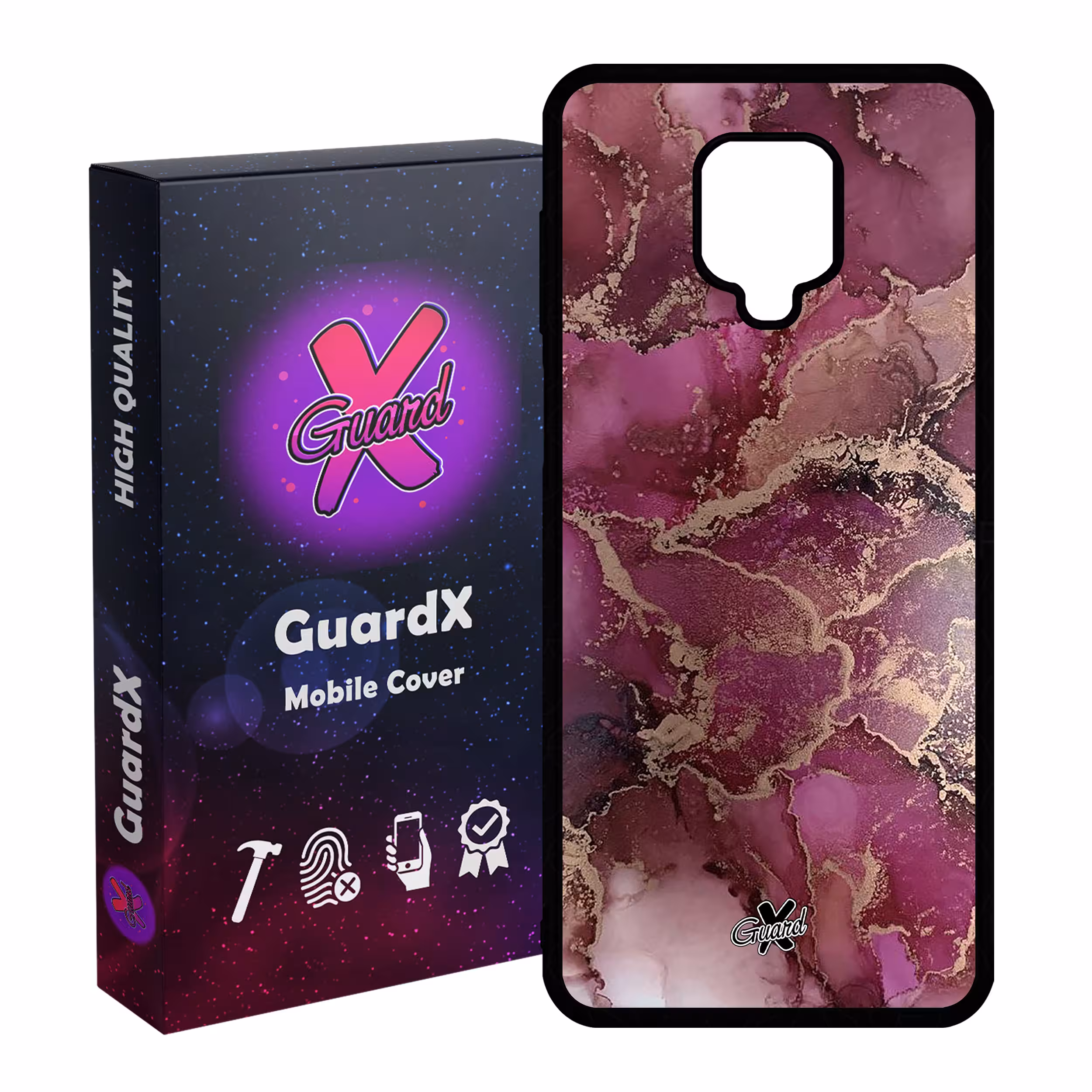 کاور گارد ایکس طرح ماربل مدل Glass10271 مناسب برای گوشی موبایل شیائومی Redmi Note 9S / Note 9 Pro / Note 9 Pro Max