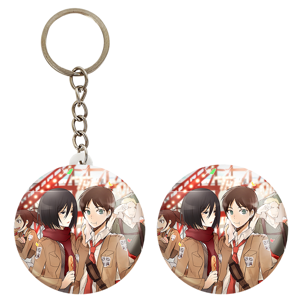 پیکسل خندالو مدل ارن و میکاسا انیمه اتک آن تایتان کد 11047 به همراه جاکلیدی