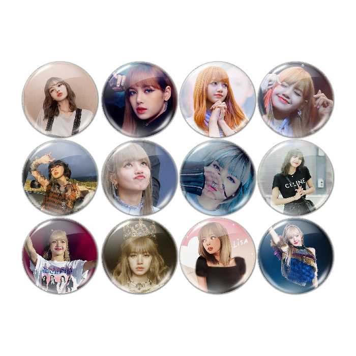 پیکسل الوپیکسل طرح لیسا بلک پینک کد 1124 مجموعه 12 عددی