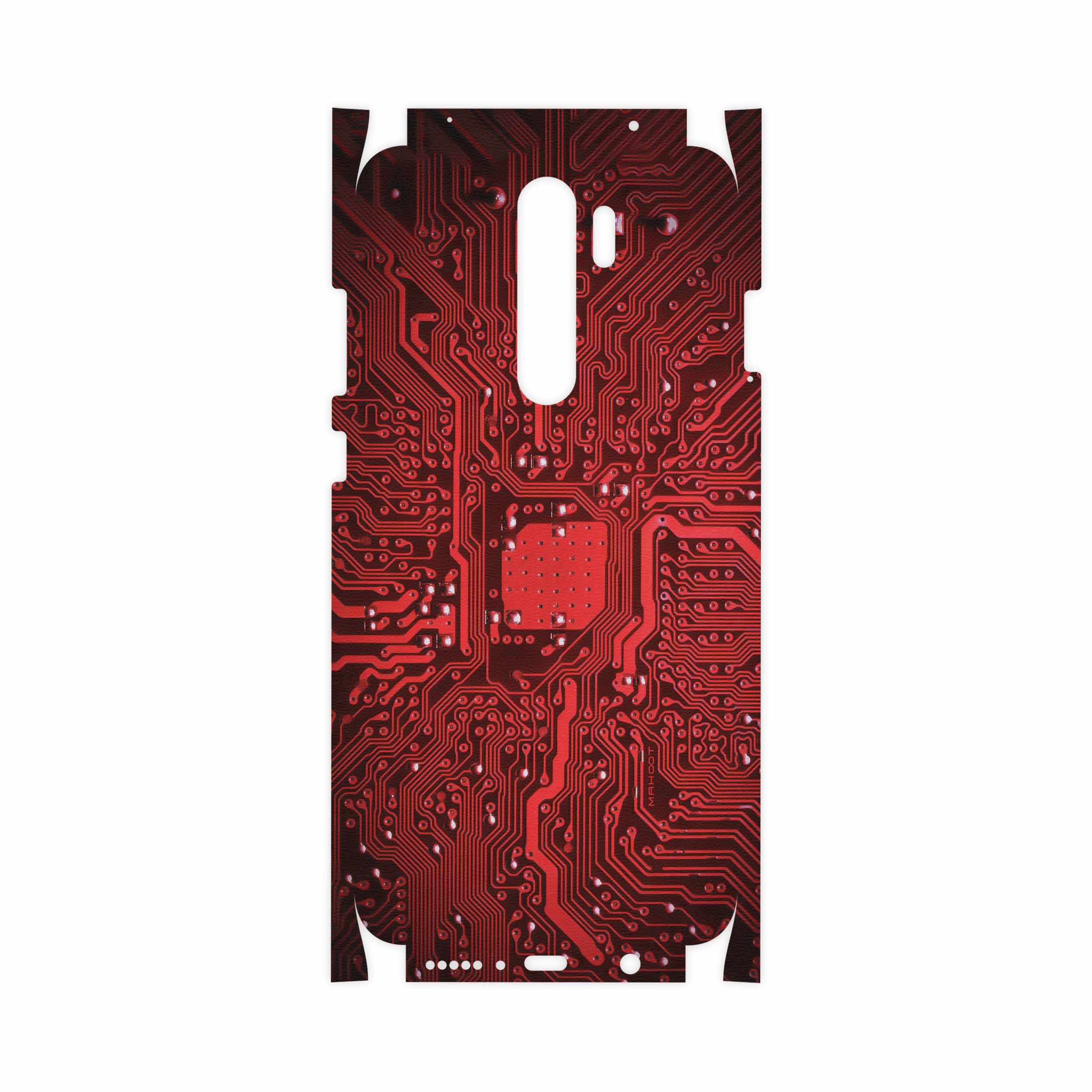 برچسب پوششی ماهوت مدل Red Printed Circuit Board-FullSkin مناسب برای گوشی موبایل شیائومی Redmi Note 8 Pro