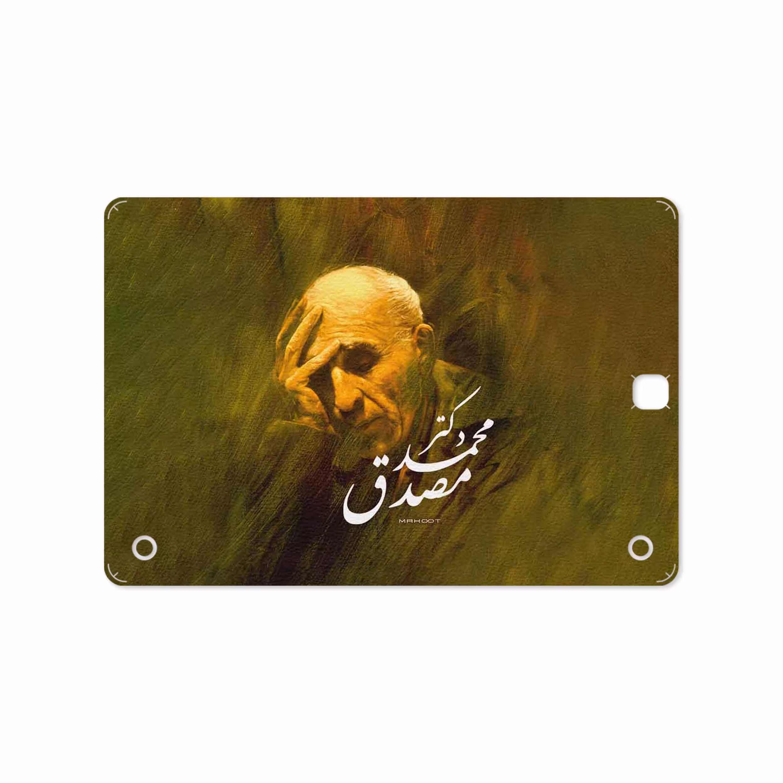 برچسب پوششی ماهوت مدل Dr-Mosadeq مناسب برای تبلت سامسونگ Galaxy Tab A 9.7 2015 T555