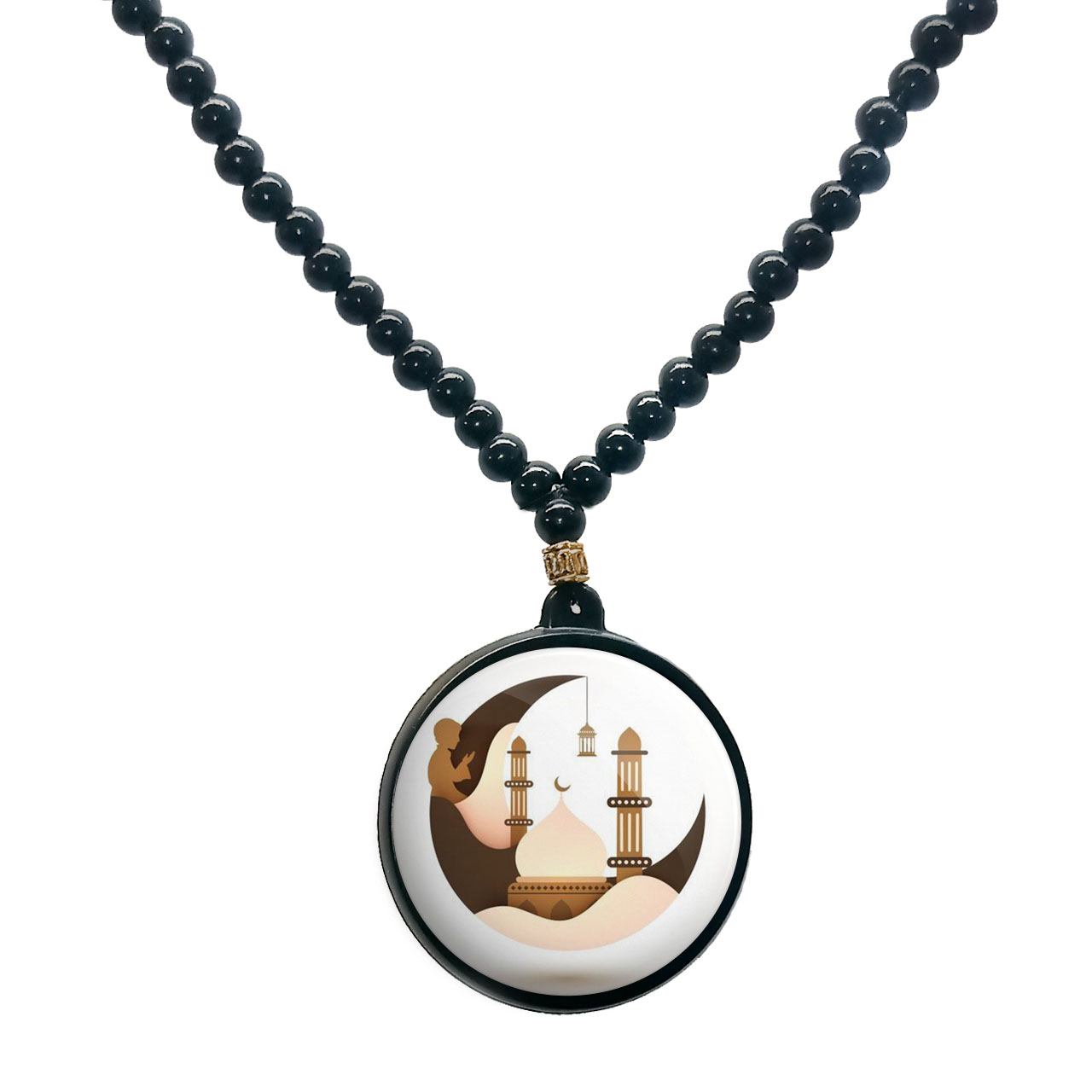 گردنبند پرمانه طرح جشن تکلیف کد pmd.25781 مدل دو طرفه