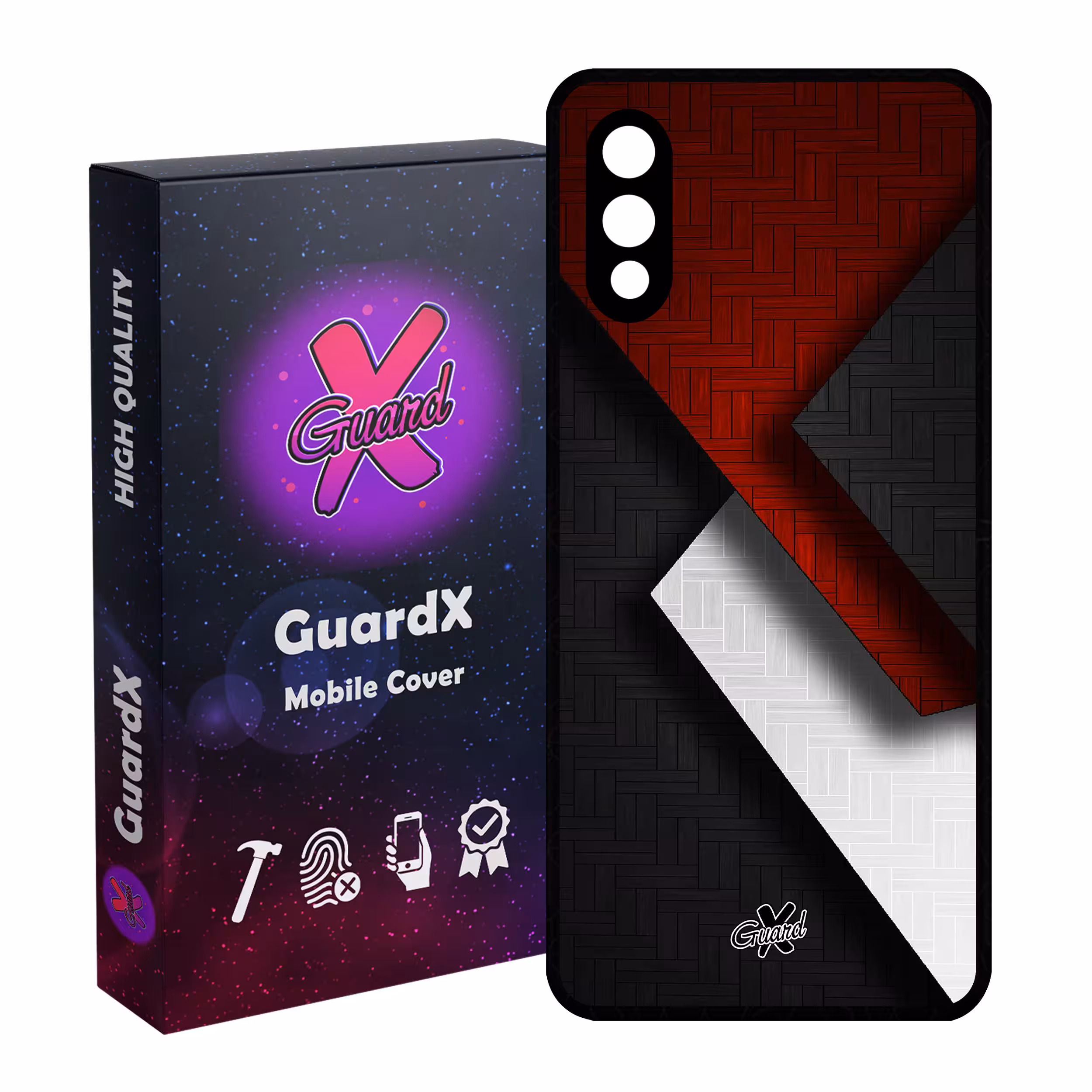 کاور گارد ایکس طرح Shape مدل Glass10174 مناسب برای گوشی موبایل سامسونگ Galaxy A02 / M02