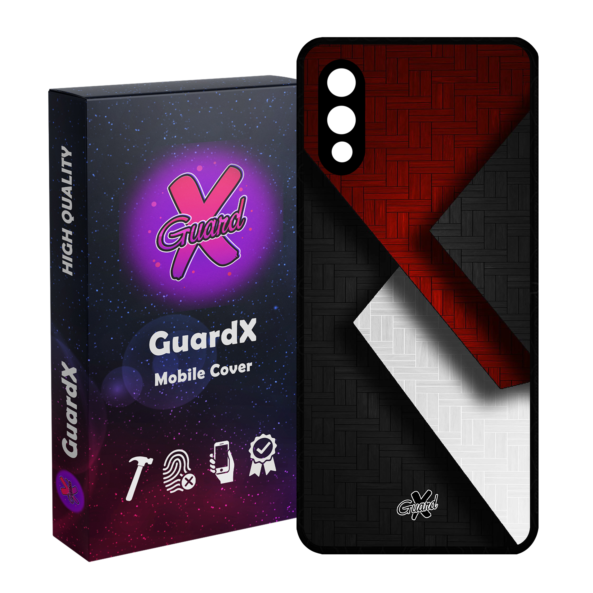 کاور گارد ایکس طرح Shape مدل Glass10174 مناسب برای گوشی موبایل سامسونگ Galaxy A02 / M02