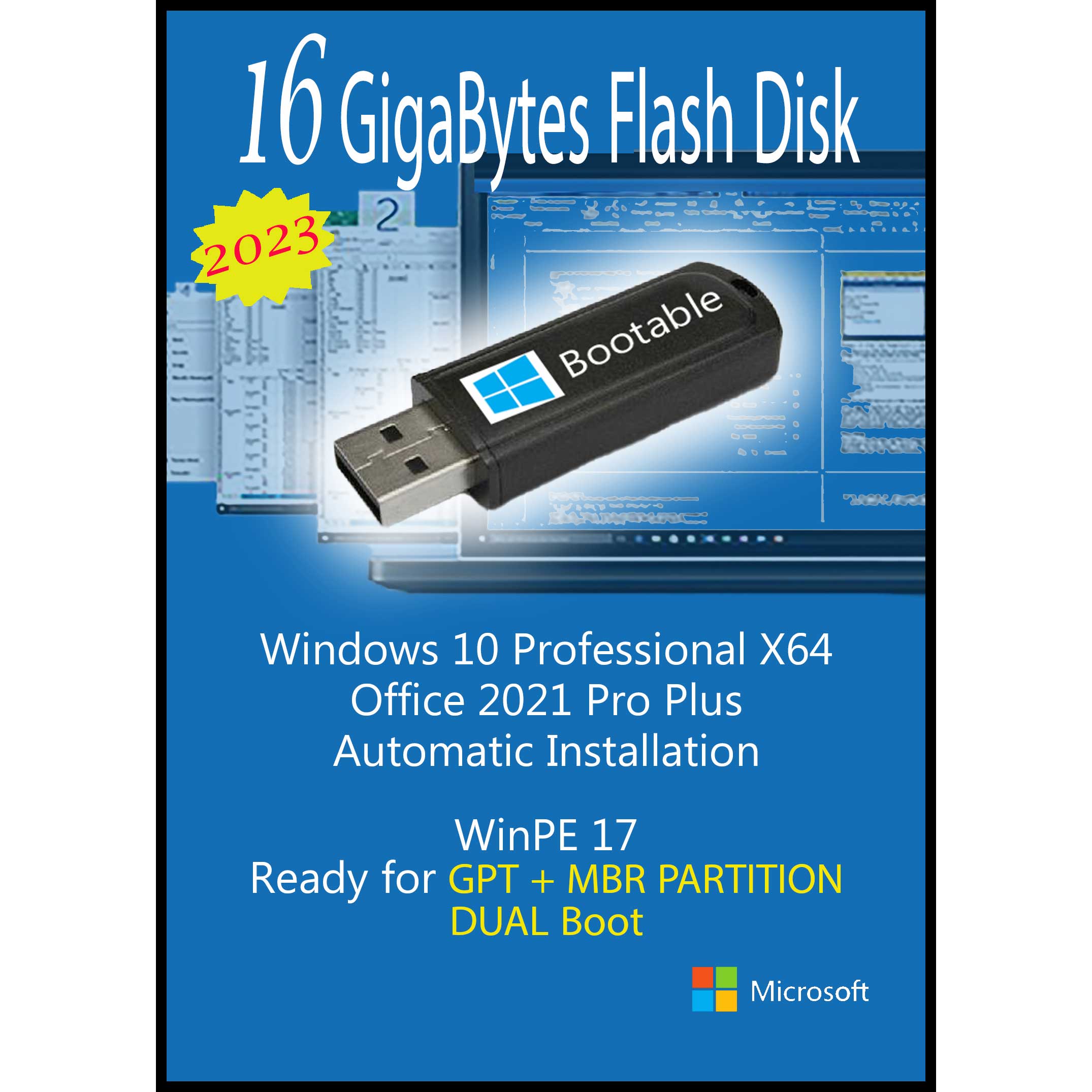 سیستم عامل Windows 10 Pro X64 2023 - Office 2021 Pro Plus  نشر مایکروسافت