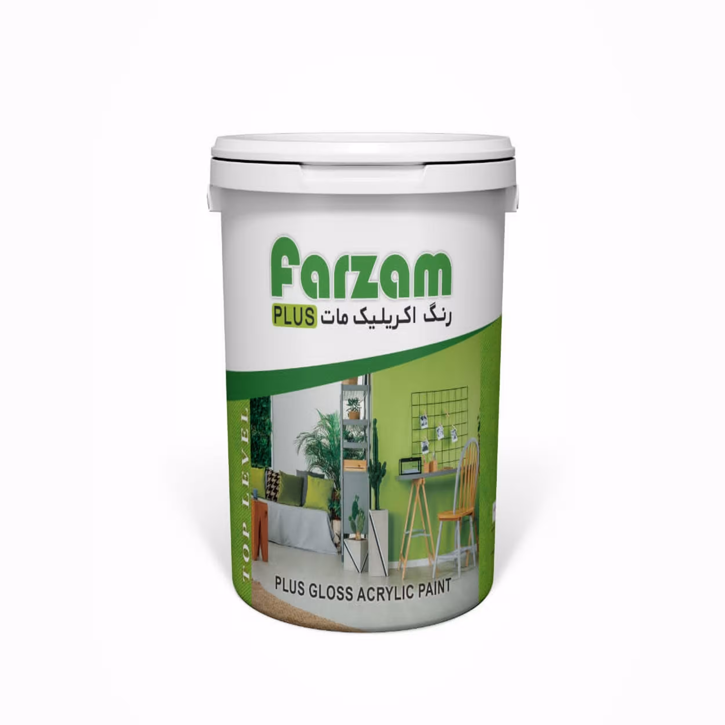 پوشرنگ آکریلیک مات پلاس فرزام کد 510 وزن 1 کیلوگرم