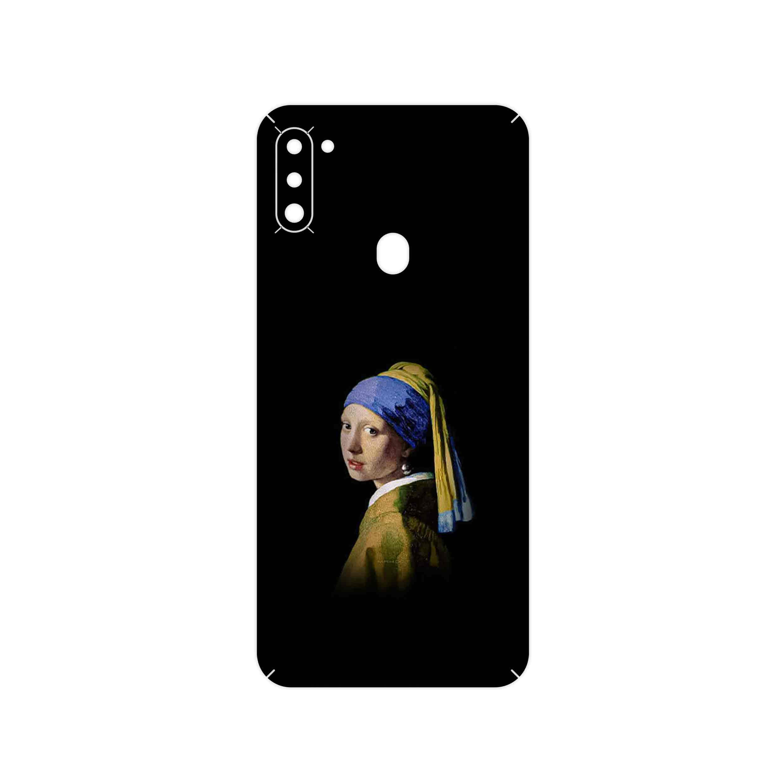 برچسب پوششی ماهوت مدل Girl with a Pearl Earring of Vermeer مناسب برای گوشی موبایل سامسونگ Galaxy A11