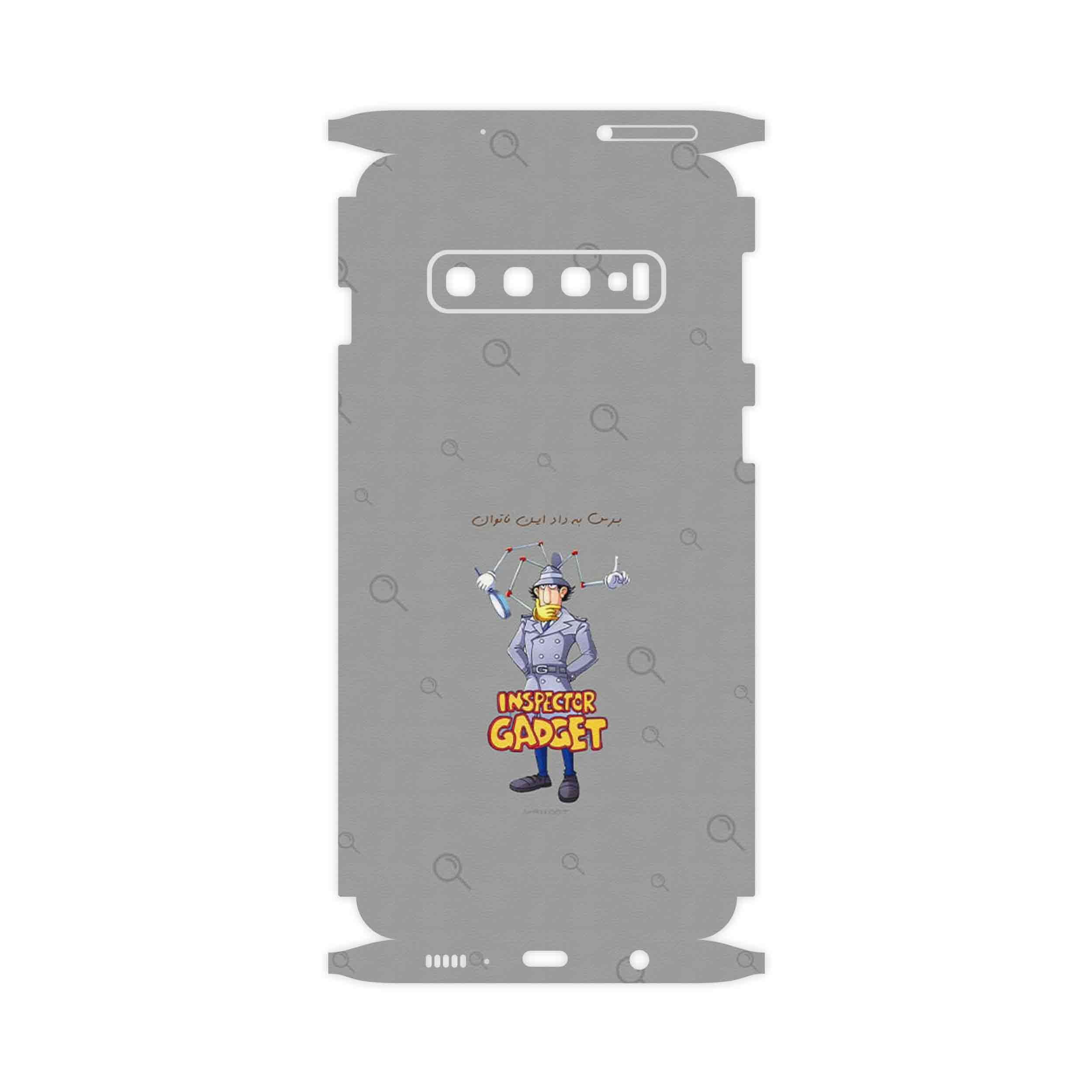 برچسب پوششی ماهوت مدل Inspector Gadget-FullSkin مناسب برای گوشی موبایل سامسونگ Galaxy S10