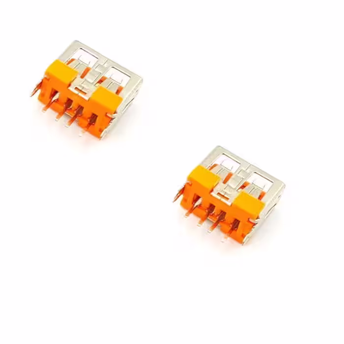 کانکتور مادگی USB A مدل ایستاده بسته دو عددی