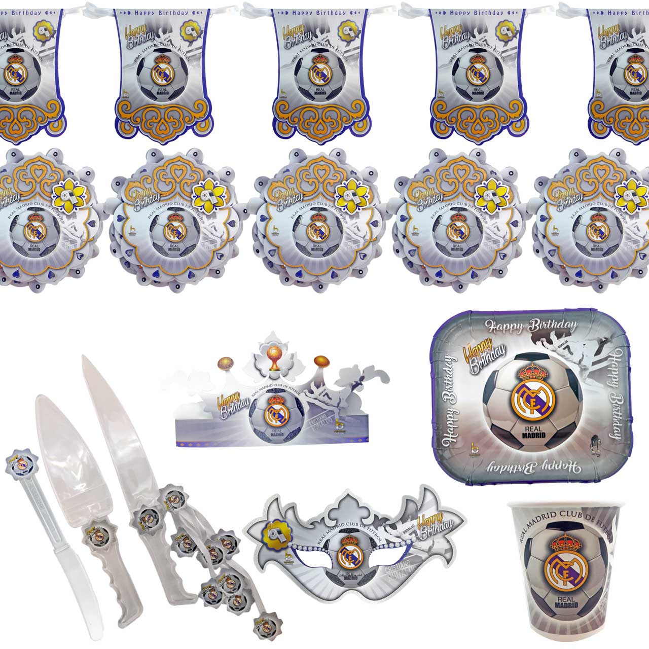 پک جشن تولد مدل فوتبال سایز 150