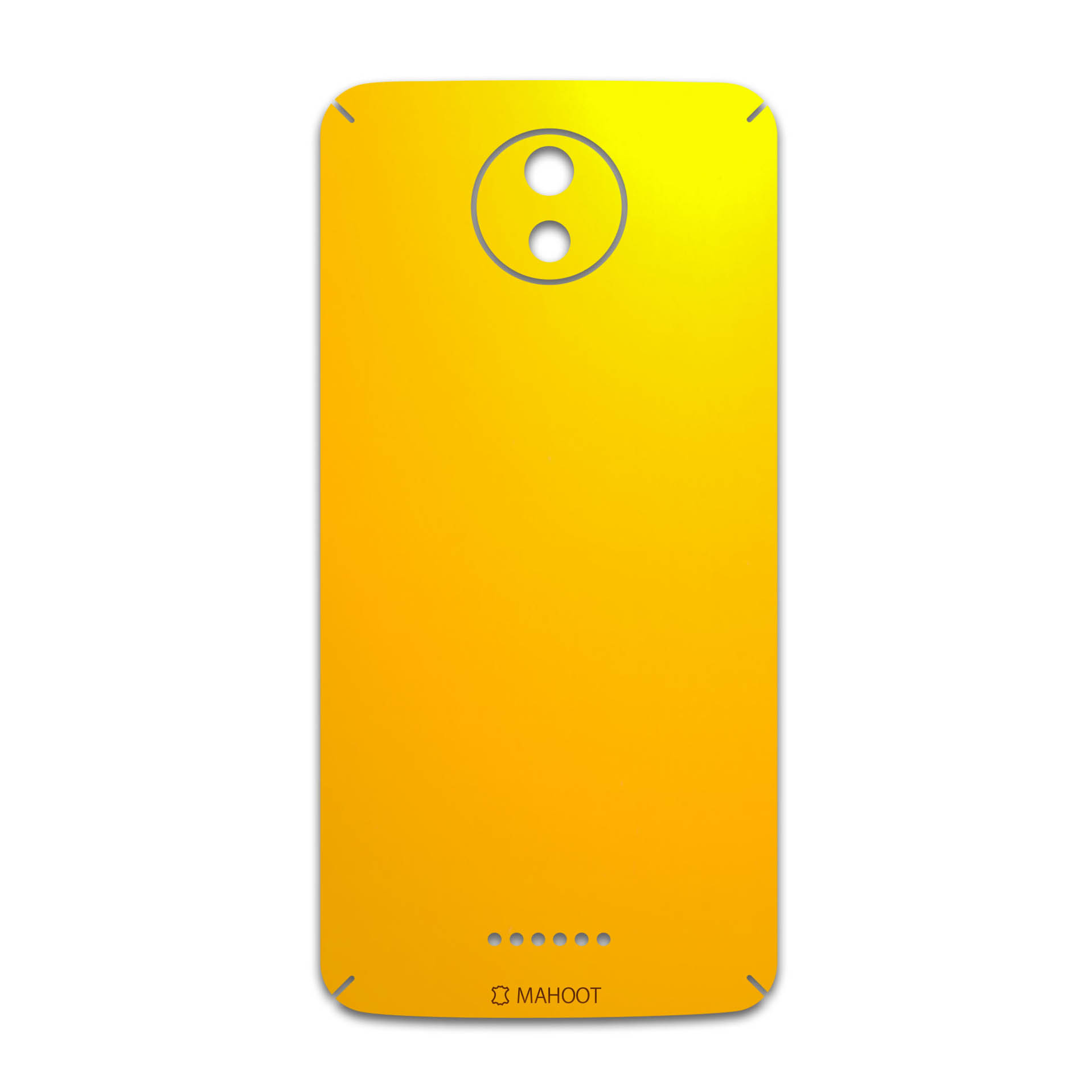 برچسب پوششی ماهوت مدل Matte-Deep-Mustard مناسب برای گوشی موبایل موتورولا Moto C Plus