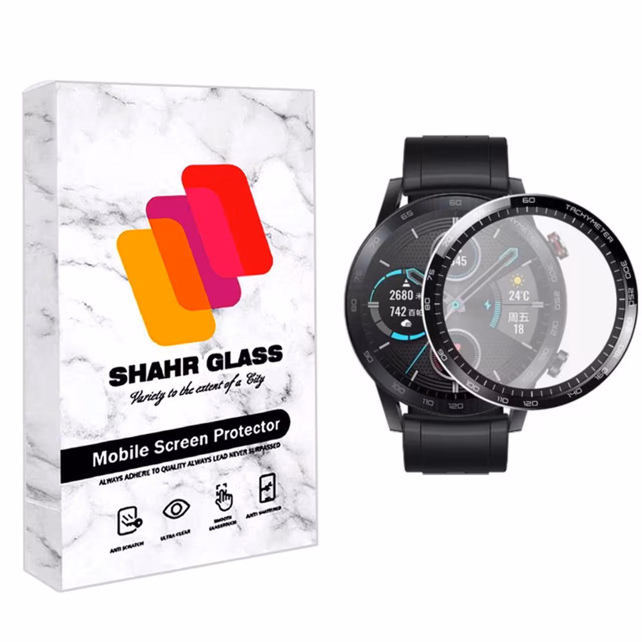 محافظ صفحه نمایش نانو شهر گلس مدل PMSR مناسب برای ساعت هوشمند آنر Majic Watch 2 46mm