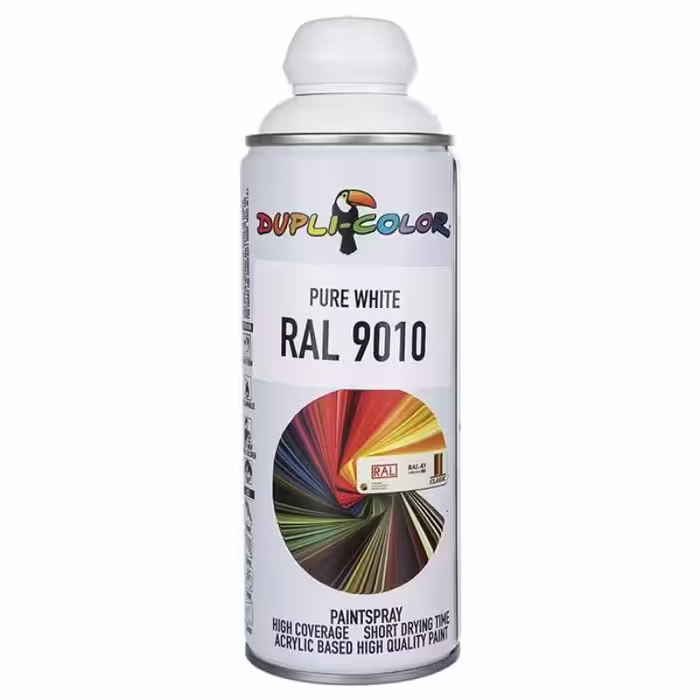 اسپری رنگ سفید Dupli-Color RAL 9010 400ml