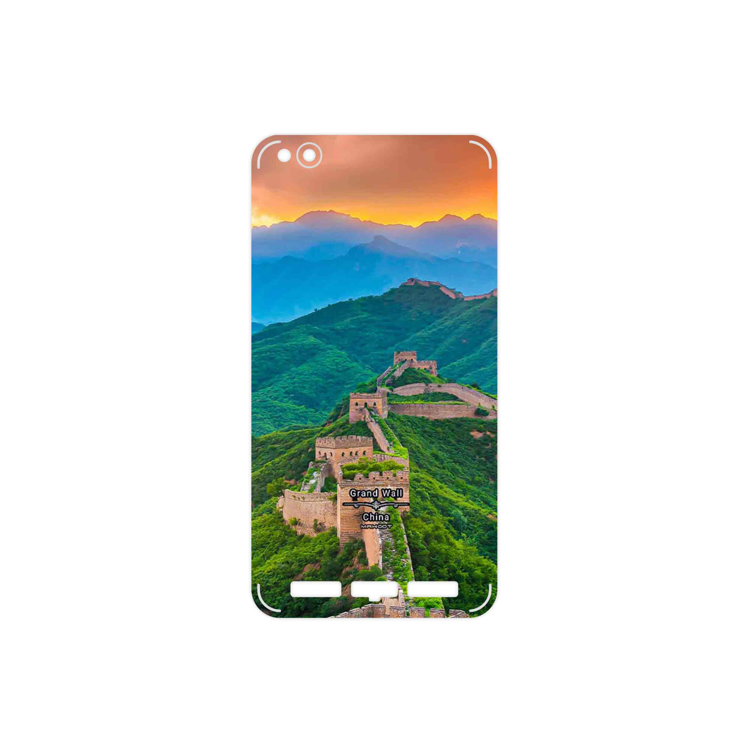 برچسب پوششی ماهوت مدل China Grand Wall مناسب برای گوشی موبایل شیائومی Redmi 5A