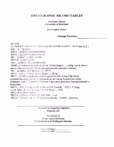 خرید و دانلود نسخه کامل کتاب Gesammelte mathematische Abhandlungen
