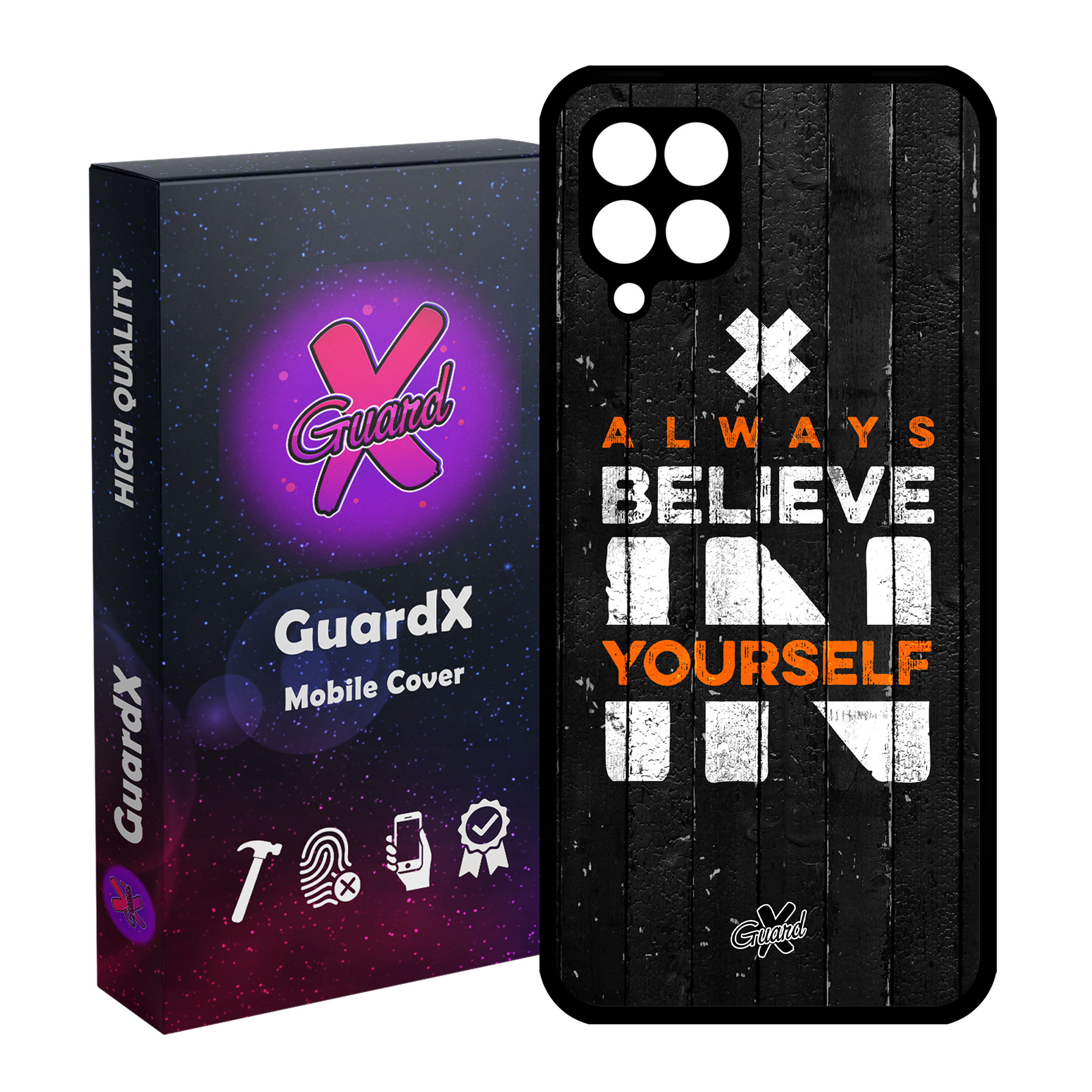 کاور گارد ایکس طرح Text مدل Glass10167 مناسب برای گوشی موبایل سامسونگ Galaxy A12