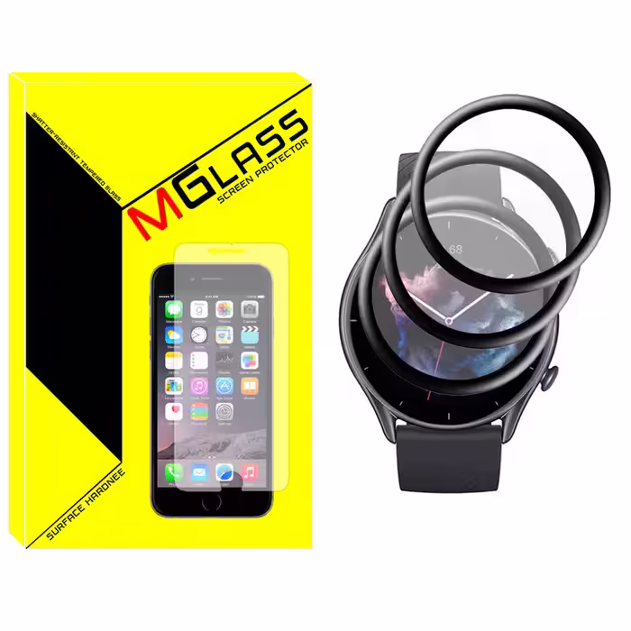 محافظ صفحه نمایش نانو ام‌گلس مدل Pmma-MG مناسب برای ساعت هوشمند امیزفیت GTR 3 Pro بسته سه عددی | کالا برتری