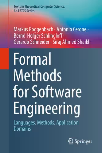 خرید و دانلود نسخه کامل کتاب Formal Methods for Software Engineering: Languages, Methods, Application Domains