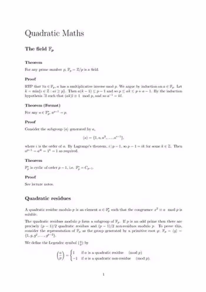 خرید و دانلود نسخه کامل کتاب Quadratic Maths