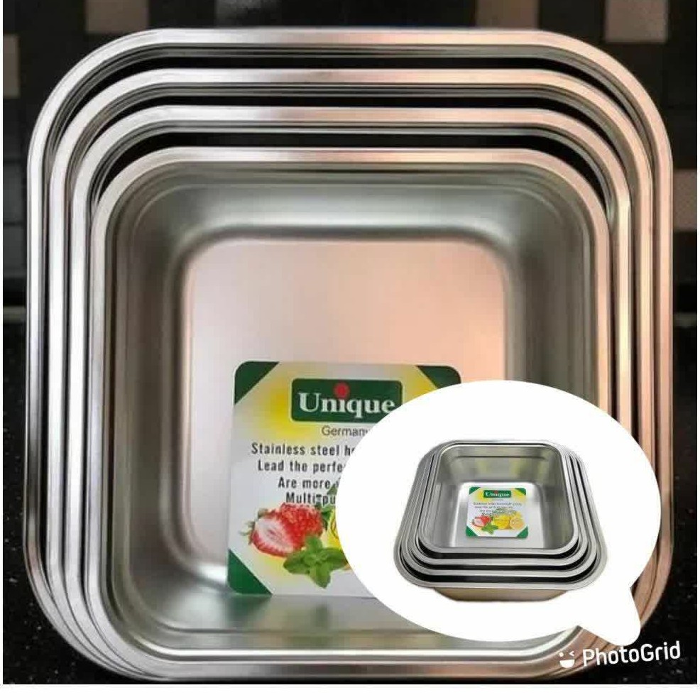 لگن 4 پارچه مربع یونیک اصل