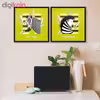 تابلو فنچ آرت طرح گورخر کد CA162 مجموعه 2 عددی