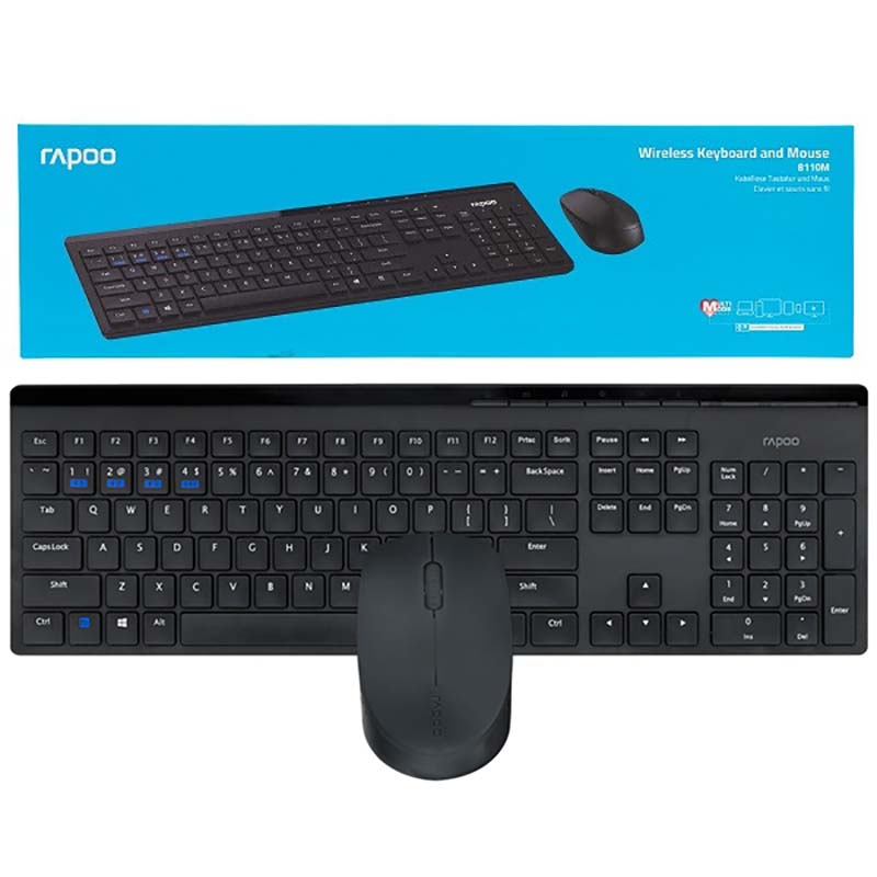 کیبورد و ماوس بی سیم رپو Rapoo 8110M Multi Mode
