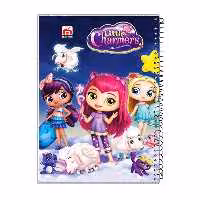 دفتر 100 برگ آلما طرح LITTLE مدل کارتونی طلقی کد 7117
