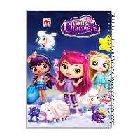 دفتر 100 برگ آلما طرح LITTLE مدل کارتونی طلقی کد 7117