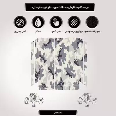 برچسب پلی استیشن ۴ مدل Camo militery کد PS-209