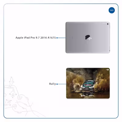 برچسب پوششی ماهوت مدل Rally مناسب برای تبلت اپل iPad Pro 9.7 2016 A1675