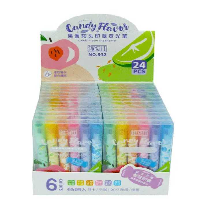 ماژیک علامت زن فانتزی عطری مهردار 6عددی