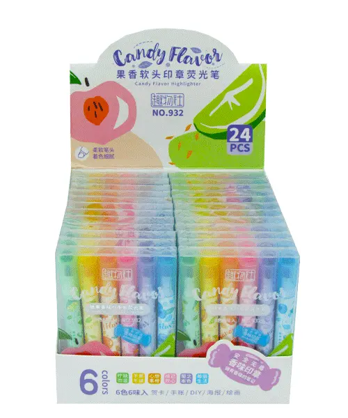 ماژیک علامت زن فانتزی عطری مهردار 6عددی