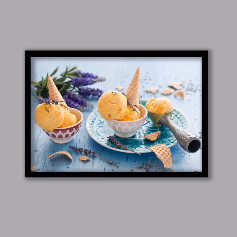 تابلو مدل آشپزخانه طرح بستنی کد LA-G10197-2 | دنیای قاب
