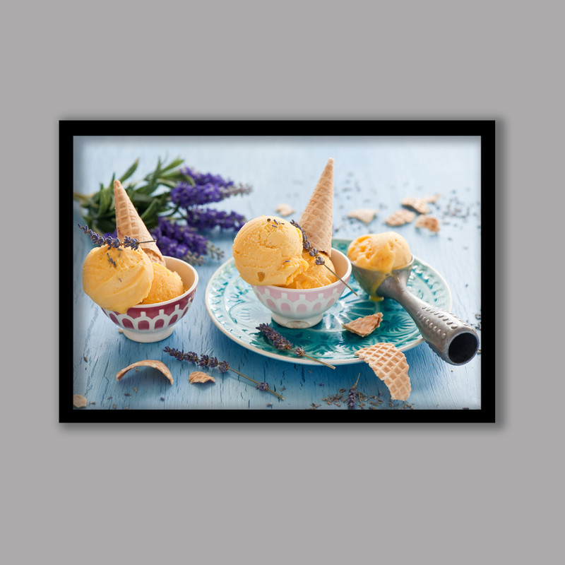 تابلو مدل آشپزخانه طرح بستنی کد LA-G10197-2 | دنیای قاب