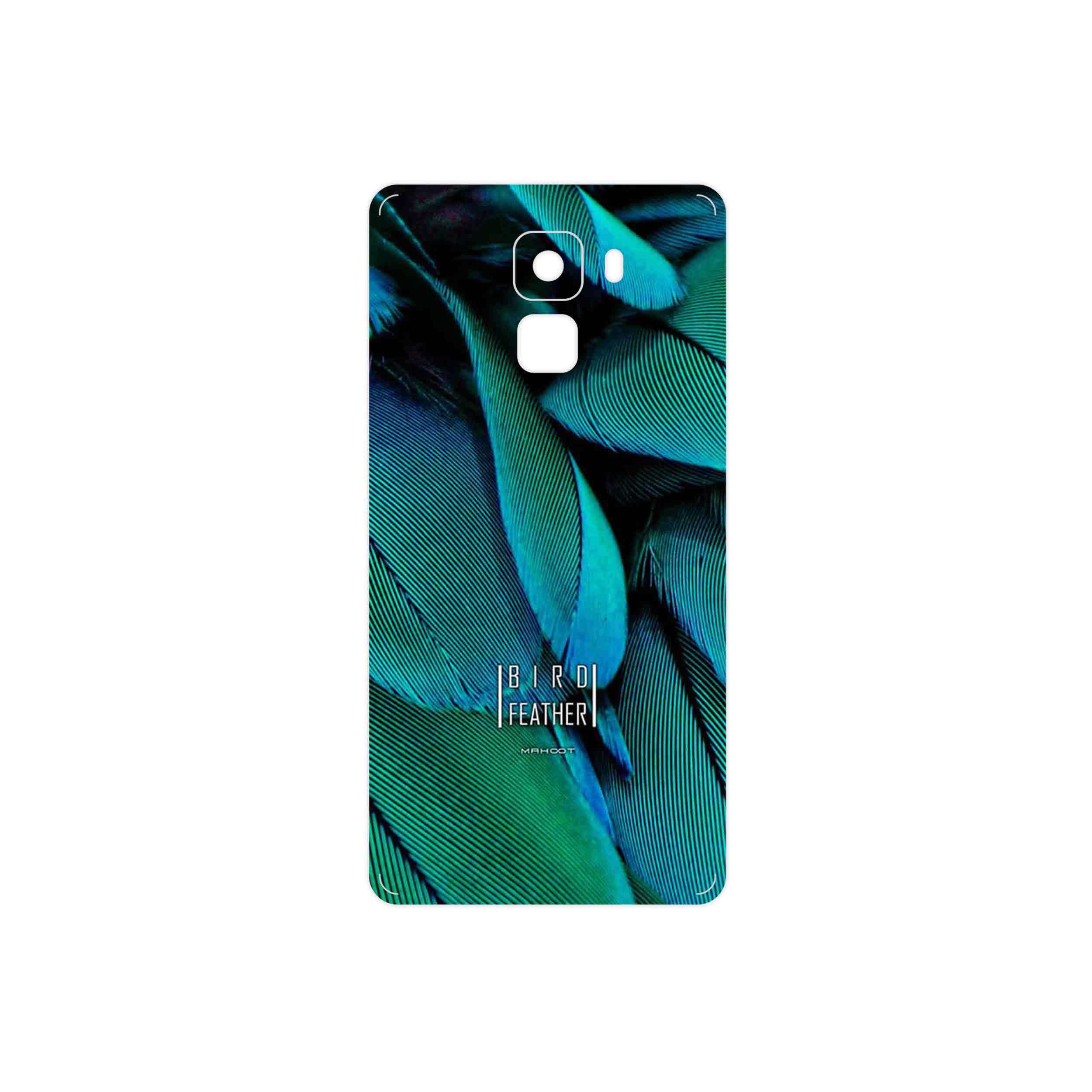 برچسب پوششی ماهوت مدل Green Feather مناسب برای گوشی موبایل آنر 7
