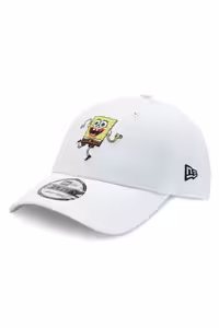 کلاه ورزشی سفید مردانه و زنانه Nickelodeon 9forty Spongebob Whiyel یونیسکس Hat 60358079 01 NEW ERA
