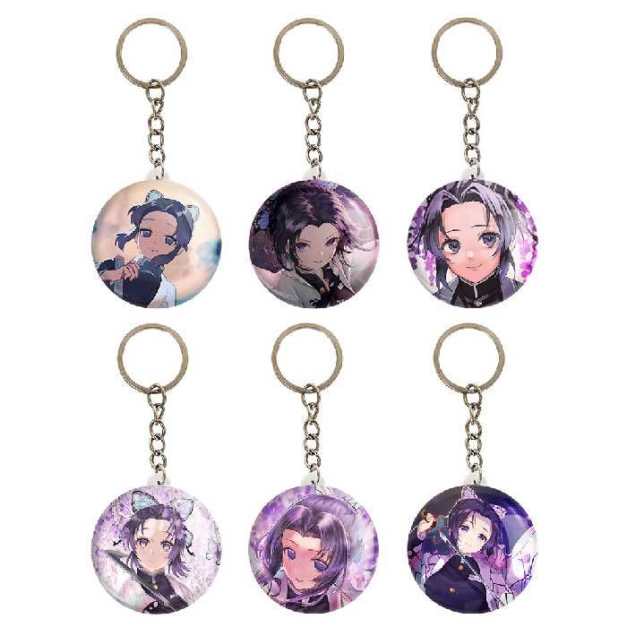 جاکلیدی خندالو مدل شینوبو کوچو انیمه شیطان کش کد 607B مجموعه 6 عددی