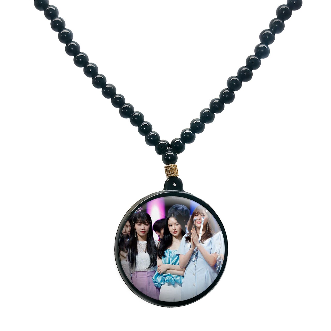 گردنبند پرمانه طرح Apink کد pmd.11995 مدل دو طرفه