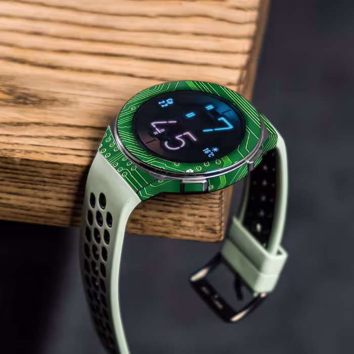 برچسب ماهوت طرح Green Printed Circuit Board مناسب برای ساعت هوشمند هوآوی Watch GT 2e