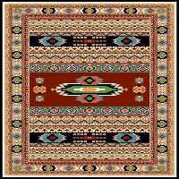 فرش ماشینی 700 شانه درجه 1 طرح گبه ماندگار 4 متری  زمینه چند رنگ غلبه قرمزکد 112 | گبه کیفیت ضد حساسیت فرش قسطی