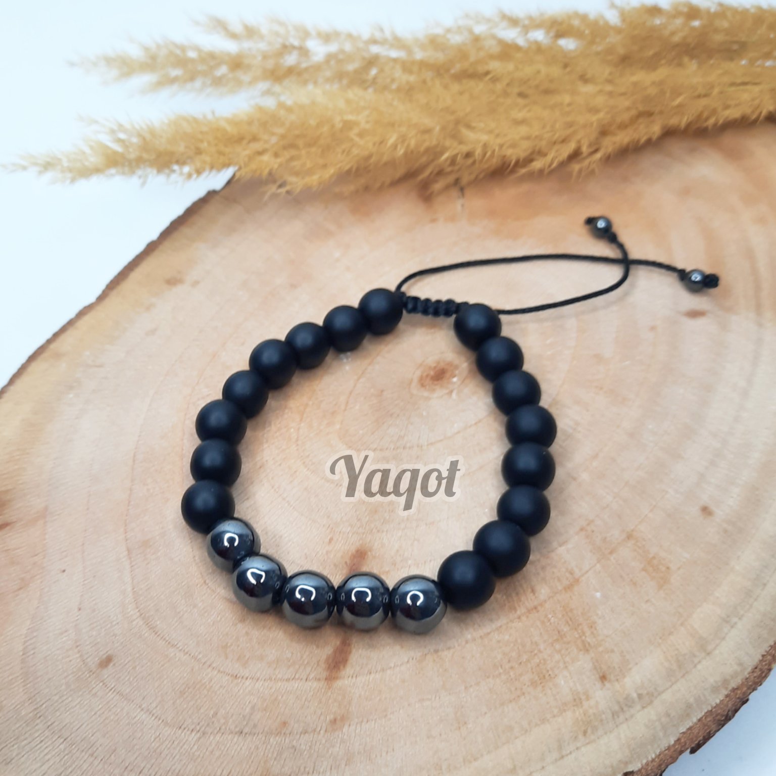 دستبند حدید و اونیکس