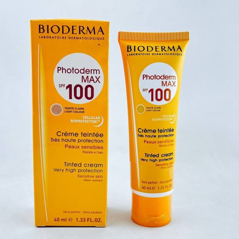 کرم ضد آفتاب رنگ طبیعی بیودرما حجم 40 میل پوشش دهی بالا بافت سبک ماند